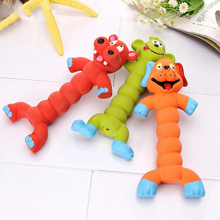 Wholesale Eco-Friendly Funny Animal Shape Dog Chewing Toys Molar Teeth Cleaning Made of Latex Material Can Sound Playing