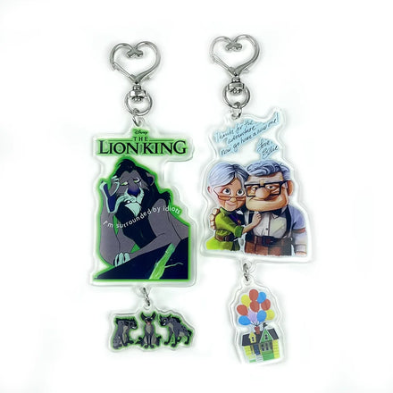 Acrylic Transparent Charm Epoxy Making Anime Glitter Keychain Custom Acrylic Charm