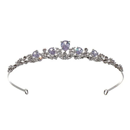 Bridal Headband Tiara Flashing Zircon Crown Hair Accessories for Princess Birthday Wedding Hair Accessories