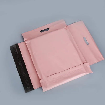 Wholesale Custom Clothing Mailing Package Bags with Handle Poly Material Strong Adhesive Custom Logo Carton Packed
