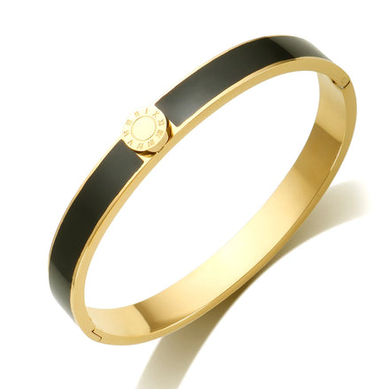 New Design Stainless Steel Bracelets for Women Hot Sell Bracelet Enamel Bangle