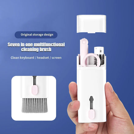 7 in 1 Computer Laptop Headset Keyboard Phone Cleaning Pen Cleaner Set for Cleaning Brush Tool Kit