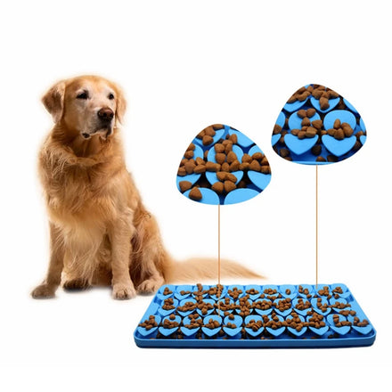 Silicone Pet Snuffle Mat Feeding Mat for Small Large Dogs Pet Puzzle Toys Durable Interactive Encourages Natural Foraging Skills