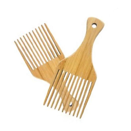 FYD Wooden Fork Combing Hair Insert Comb Oil Head Sharp Tail Big Back Head Modeling Bamboo Comb