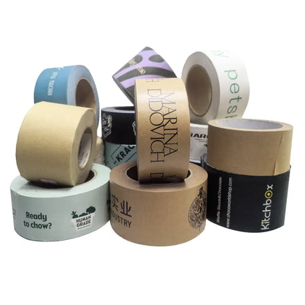 Christmas Design Pink Fiberglass Reinforced Gummed Kraft Paper Tape Water Activated Antistatic Packing Tape Acrylic Adhesive