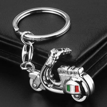 3D Movable Wheels Motorbikes Keychain Metal Pedal Bike Key Chain Mini Lady Motorcycle Keyring
