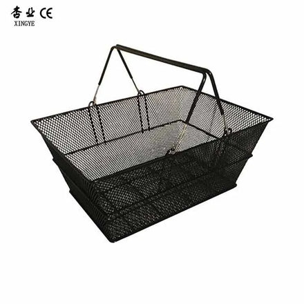 Factory Custom Size Color Luxury Black Wire Shopping Basket