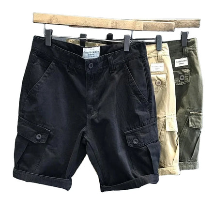 2022 Fashion Men Cargo Shorts Quality Cheap Mens Work Shorts With Pockets Khaki Chino Shorts for Boys