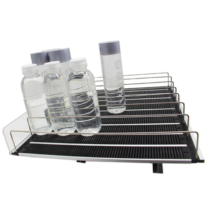 Heavy Duty Single-Sided 8-Shelf Adjustable Dividers Beverage Equipment Fridge Shelf Supermarket Rack Beer Bottles Drinks Display