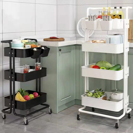 Family Four Tier Multi-Purpose Metal Kitchen Storage Rack
