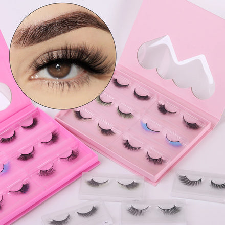 False Eyelashes Wispy Anime Lashes Cat Eye Look Custom Logo Eyelash Products 100% Natural Length Short False Lashes
