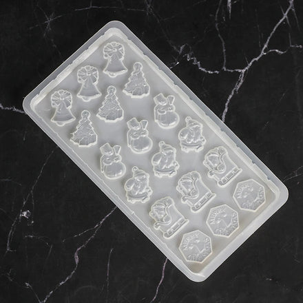 DIY Christmas Style Jelly Easy Clean Non-toxic Chocolate PP Pudding Candy Mold
