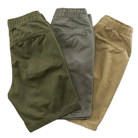 2022 Men's Casual Khaki Summer Biker Cargo Shorts Eco-Friendly Breathable Drawstring Closure Shorts