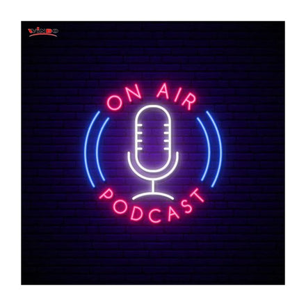 Winbo Manufacture Custom Neon Sign Birthday Party Decor New Design Business Logo Wall Decor Neon Sign Podcast