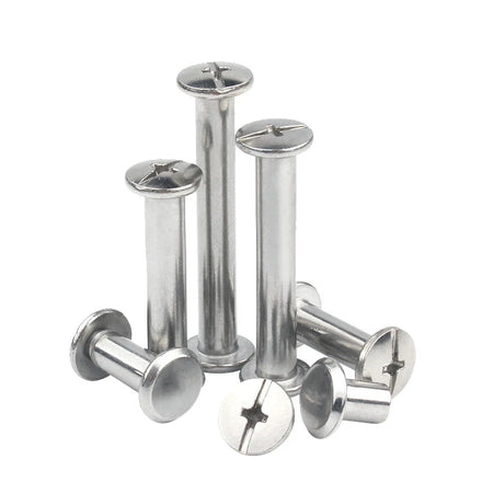 Stainless Steel 304 Chicago Screw Phillip Head Binding Screws Rivet Assembly Bolt Nail Rivet for Leather Craft
