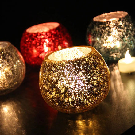 Transparent Ball Glass Eco-friendly Handmade Beeswax Creative Diy Scented Candle Container Cup for Diwali and Father's Day