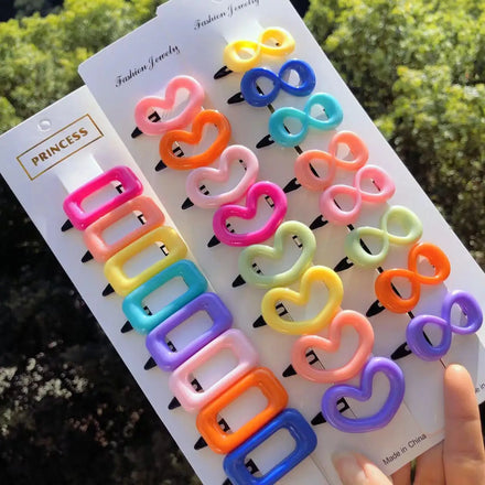 New 8Piece Set Children Cute BB Korea Style Hair Clip Accessories for Girls Cute Bow Hair Clip