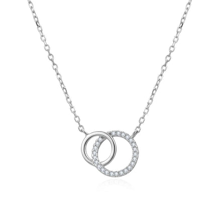 Nickel Free Zircon Life of Circle Necklace Joyeria De Plata Ley 925 Collar Al Por Mayor