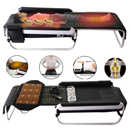 Premium Korean Best Efficient Far Infrared Therapy Heating Portable Jade Roller Massage Bed for Sale