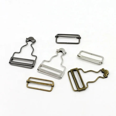 Factory Price Adjustable Clip Slider Iron Suspender Buckles
