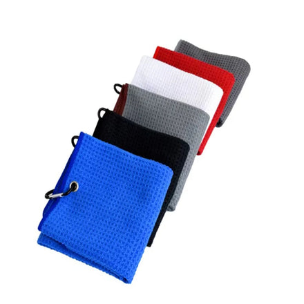 NQ SPORTS Wholesale Custom Logo Printed Microfiber Towel Golf Cleaning Accessories Waffle Golf Towels Brush