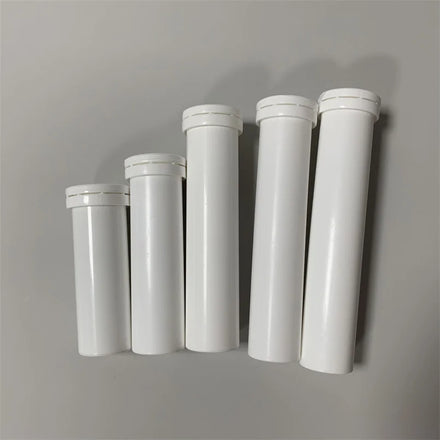 85mm 99mm 103mm 125mm 145mm Height Effervescent Tablets Packaging Tube Plastic PP Vitamin C Bottle with Desiccant Spiral Cap