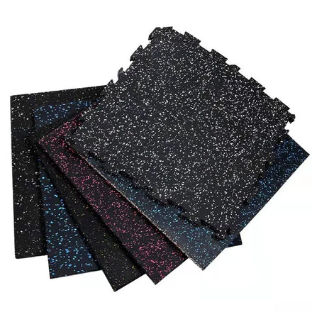 Fitness Interlocking Gym Rubber Flooring Shock Absorption Puzzle Rubber Gym Floor Mat