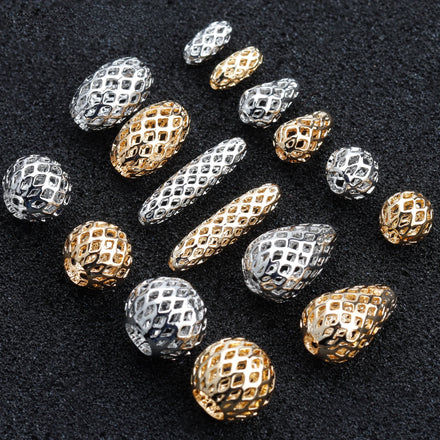 M905 20pcs/lot 18K Gold Rhodium Plated Nickel-Free Copper Charms DIY Earrings Jewelry Making Findings REACH-Pass Jewelry