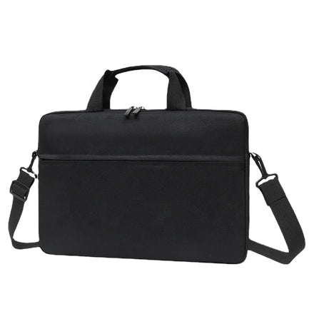 15.6 Inch Soft Polyester Waterproof Laptop Sleeve Business Messenger Bag with USB Port Shoulder Strap