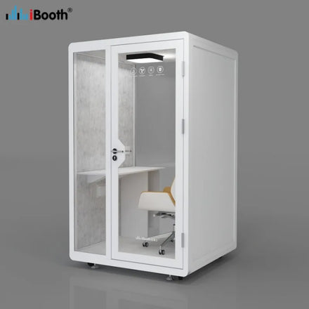 White Wooden Finished Modern Steel Frame Office Pod for Home Office Building School Use with Ventilation Silent Design for Sale