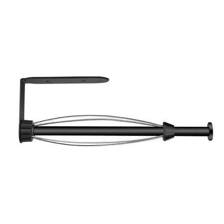 Black Stainless Steel Modern Toilet Paper Roll Holder No Drilling Bathroom Paper Towel Holder