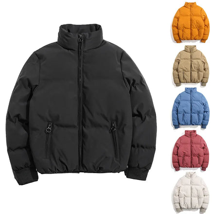 Custom Logo 2022 New Arrivals Fall and Winter Casual Cotton Puffer Jacket Women Long Sleeve Solid Color