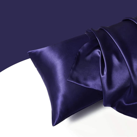 Satin Pillowcase for Hair and Skin Set of 2 Silky Pillow Cover With Envelope Closure/