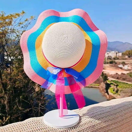 Wholesale Broad Brim Beach Hat Women Floppy Straw Hats Wide Brim Straw Hat for Beach