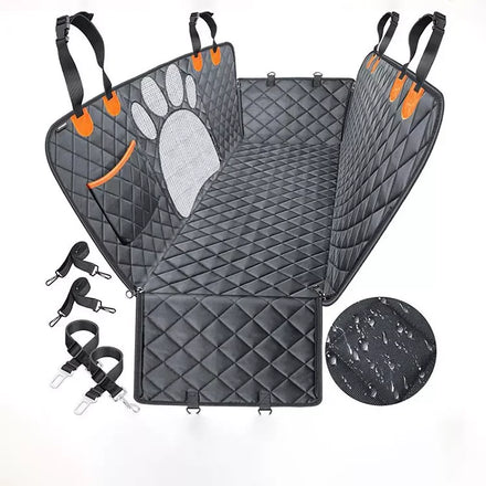 Waterproof Pet Single-layer Cushion Cover Car Rear Seat Mat 600d Oxford Cloth With Storage Pockets