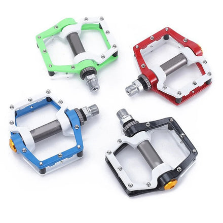 MAXFORD Blue White Color Aluminum Non-slip Bike Bicycle Pedals With DU Bearing for Folding Road BMX and MTB