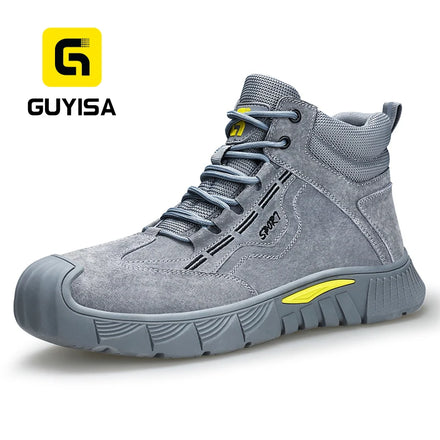 GUYISA Brand New Winter Warm Safety Boots European Standard CE Steel Toe Men's Work Boot