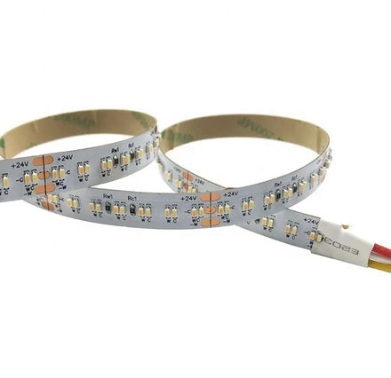 Benory 24v Tunable White LED Strip Light CRI 90 2216smd 19.2W CCT 2700K-6500K 10mm 240 Led Chips for Loxone KNX DALI PWM Wifi