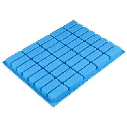 BPA Free Flexible Reusable Easy Release 40 Holes Ice Cube Chocolate Truffles Candy Silicone Molds Mini Rectangle Soap Making Ice