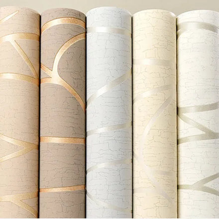 High Quality Waterproof Non Woven Modern 3D Wallpaper 0.53m X 10m Living Room TV Background Household Use