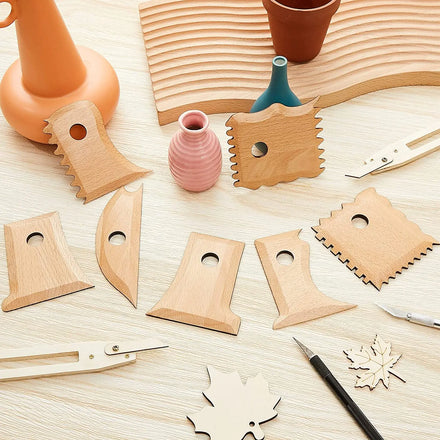 Solid Wood Pottery Foot Shaper Tools for Carving Clay Molds Clay Ceramics