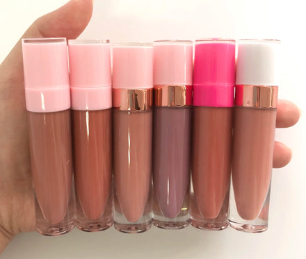 In Stock Long-lasting Herbal Mineral Liquid Lip Gloss Shiny Glossy Packaging Sunscreen Waterproof Formula Private Label Option