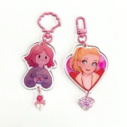 Custom Acrylic Keychain Holographic Cartoon Acrylic Keychain Charm