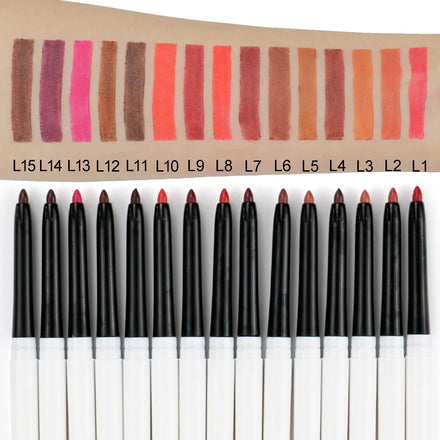 Wholesale Retractable Lip Liner Custom logo Dark Brown Private Label White Label Lip Liner