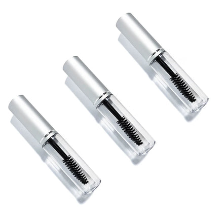 Private Label Mascara Tube Empty Round PETG Glass Bottle Round Aluminum Lid With Brush Container Aluminum