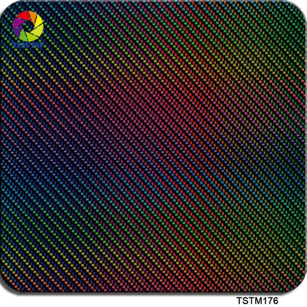 TSAUTOP Popular Colorful Carbon Fiber Water Transfer Film Hydro Grafic Dipping Film 1m*50m Versatile Application