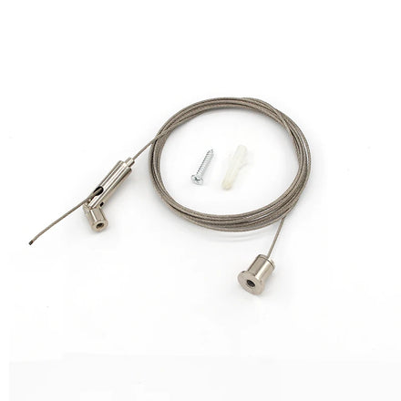 Adjustable Ceiling Mounted Swivel Joint Gripper Wire Rope Suspension Kit Custom Hanging Cable Kit Other Lighting Accessories