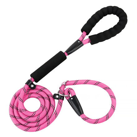 COCOBUDDY Adjustable Reflective Nylon Pet Rope Lead Customizable Dog Slip Leash Training Manufacturer Accepted Collar