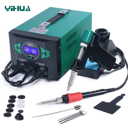 YIHUA 948D-III 3 in 1 110W Soldering Iron Welding Tool Solder Suck Vacuum Desoldering Soldering Station