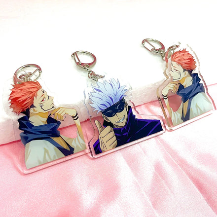 Custom Cartoon Cute Kawaii Plastic Holographic Epoxy Resin Glitter Acrylic Keychain